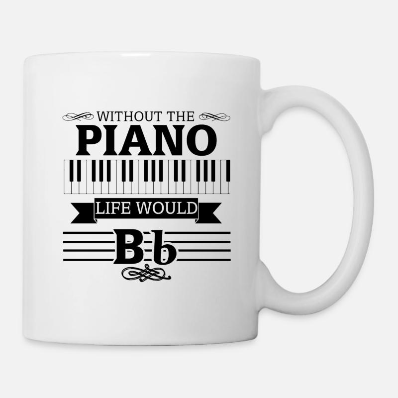 Klavier - Tasse - Weiß