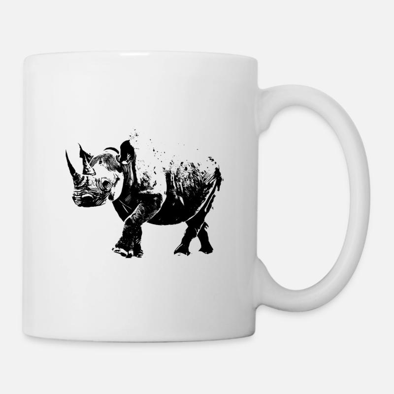 Rhinocéros - Mug blanc - blanc