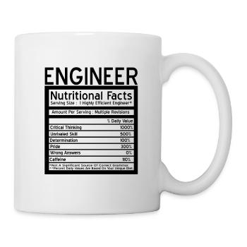 Ingénieur Bürgerlich Baumeister Génie mécanique Mathématiques - Mug blanc - blanc - Droite