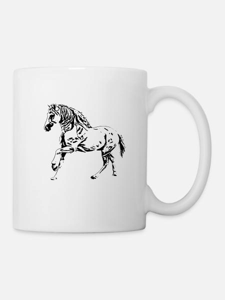 Pferd - Tasse - Weiß