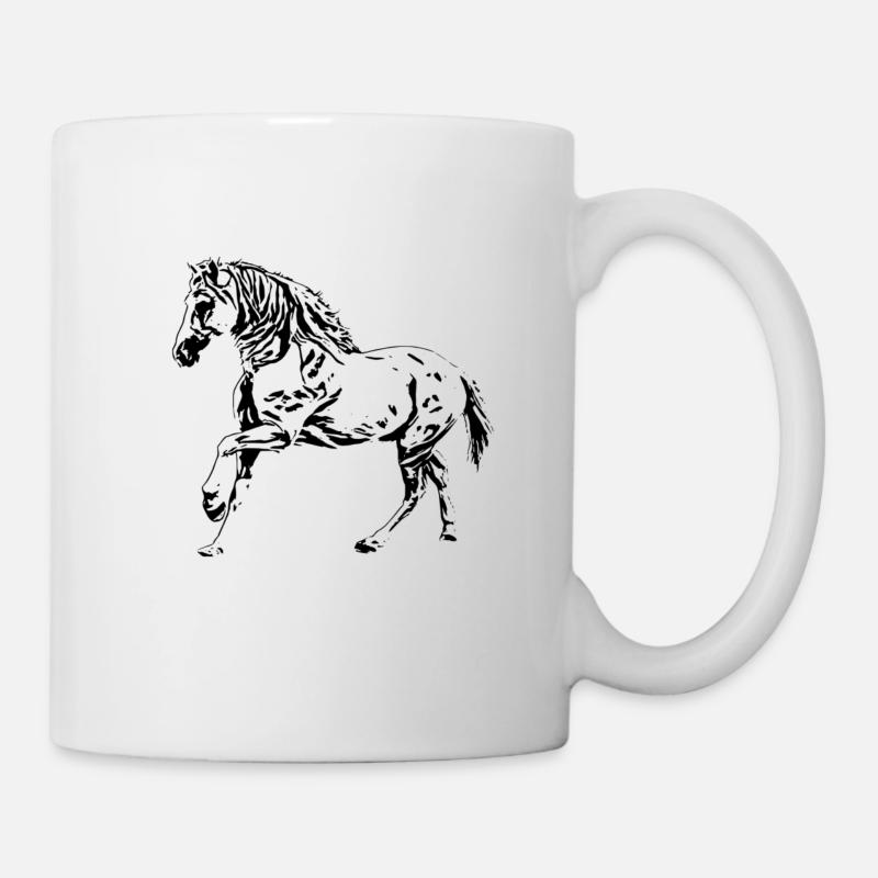 Cheval - Mug blanc - blanc