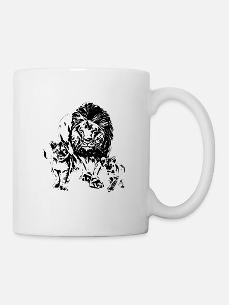 Les lions - Mug blanc - blanc