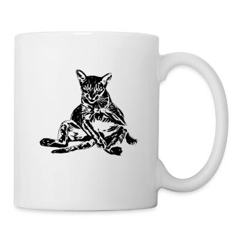 Chat - Mug blanc - blanc - Droite