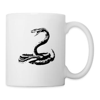Schlange - Tasse - Weiß - Rechts