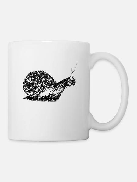 Escargot - Mug blanc - blanc