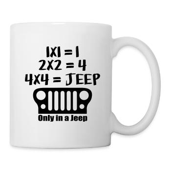 4x4 jeeps - Mug - white - Right