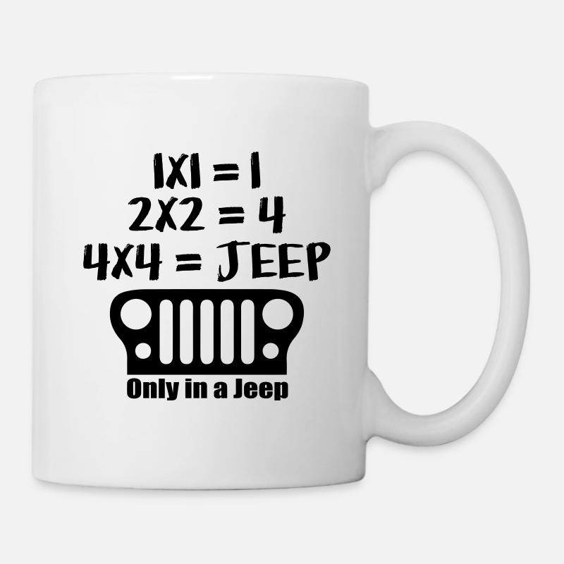 4x4 jeeps - Tasse - Weiß