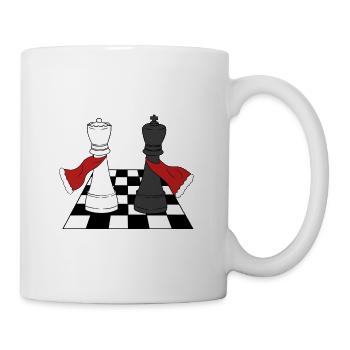 Schach - Tasse - Weiß - Rechts