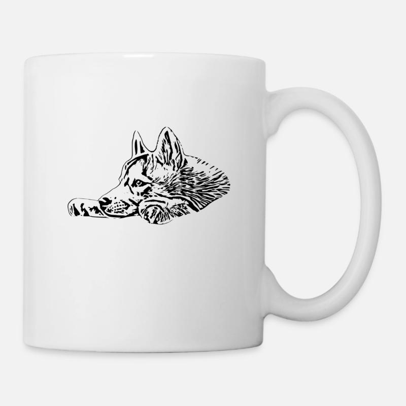 Husky - Tasse - Weiß