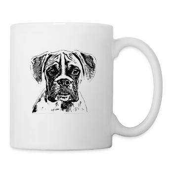 Boxer - Tasse - Weiß - Rechts