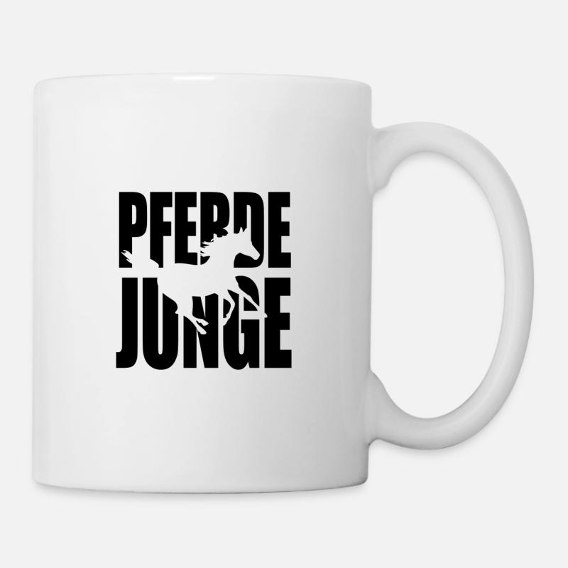 Pferdejunge - Tasse - Weiß