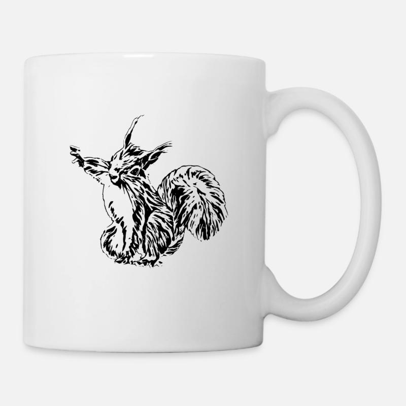 Eichhörnchen - Tasse - Weiß