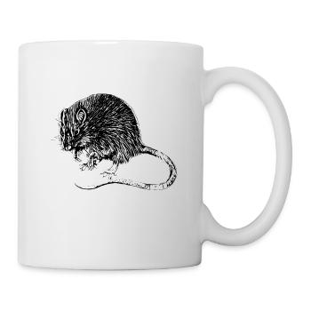 Ratte - Tasse - Weiß - Rechts