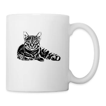 Chat - Mug blanc - blanc - Droite