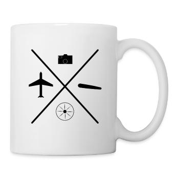 Symbol Aviation - Tasse - Weiß - Rechts