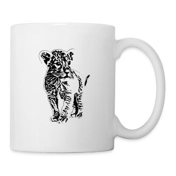 Löwe - Tasse - Weiß - Rechts