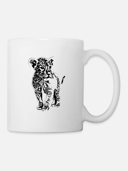 Löwe - Tasse - Weiß