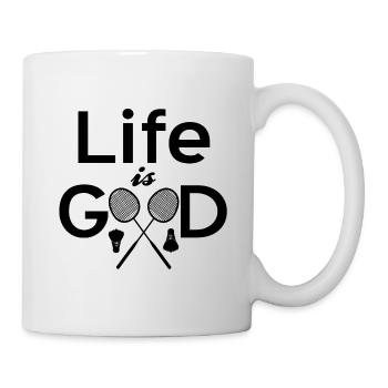 Badminton - Tasse - Weiß - Rechts