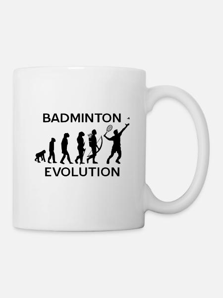 Badminton - Tasse - Weiß