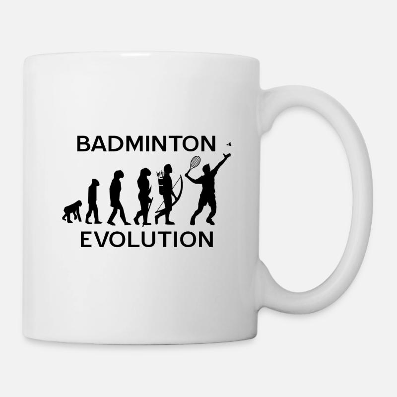 Badminton - Tasse - Weiß