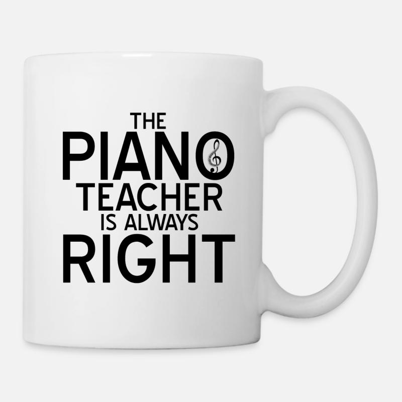 Klavier - Tasse - Weiß