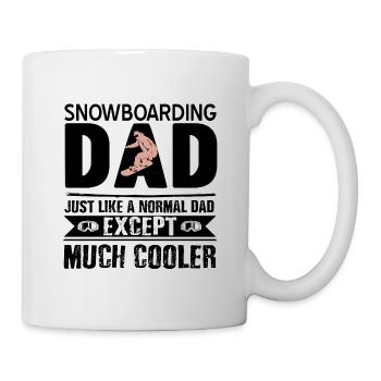 Snowboard - Tasse - Weiß - Rechts