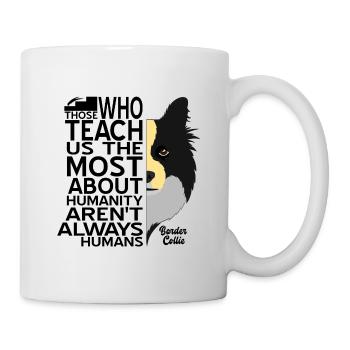 Border Collie - Tasse - Weiß - Rechts