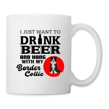 Border Collie - Tasse - Weiß - Rechts