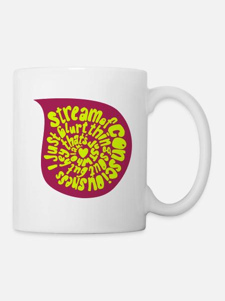 stream of conciousness in a droplet - Mug - white