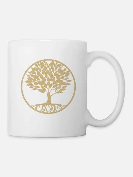 Tree of life gold - Mug - white