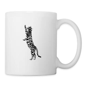 Katze - Tasse - Weiß - Rechts