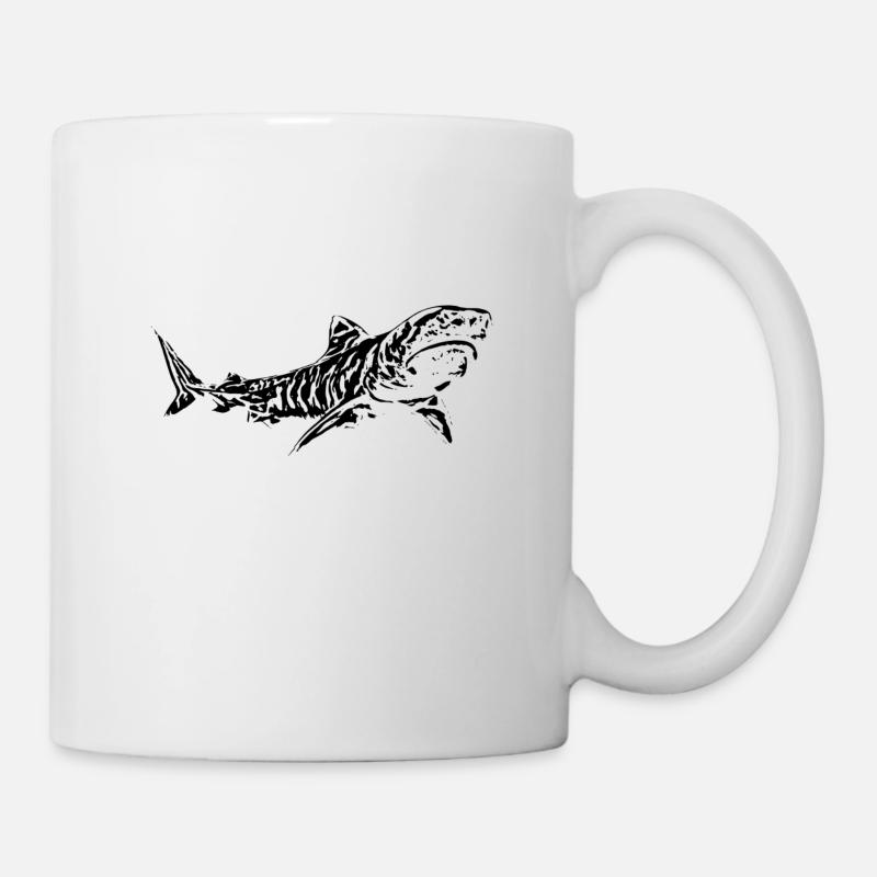Tigerhai - Tasse - Weiß