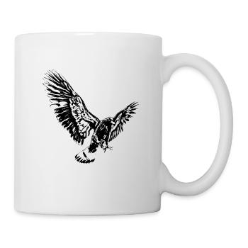 Adler - Tasse - Weiß - Rechts