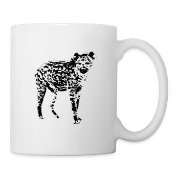hyène - Mug blanc - blanc - Droite