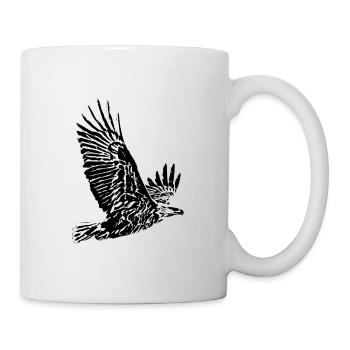 Adler - Tasse - Weiß - Rechts