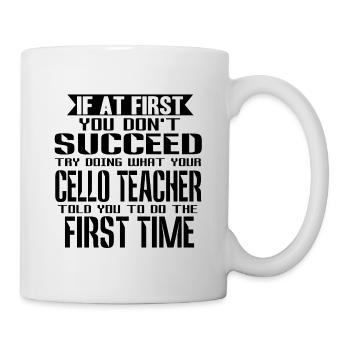 Cello - Tasse - Weiß - Rechts