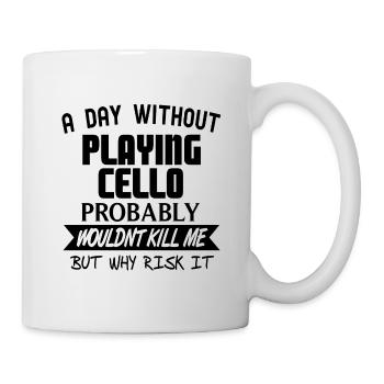 Cello - Tasse - Weiß - Rechts