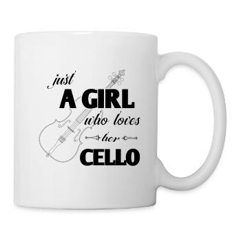Violoncelle - Mug blanc - blanc - Droite