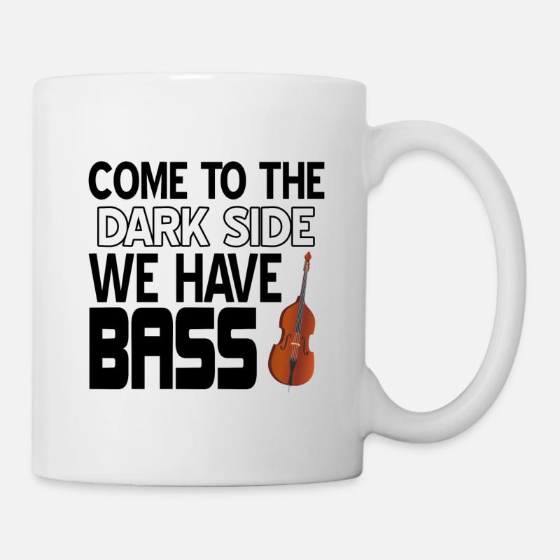 Kontrabass - Tasse - Weiß