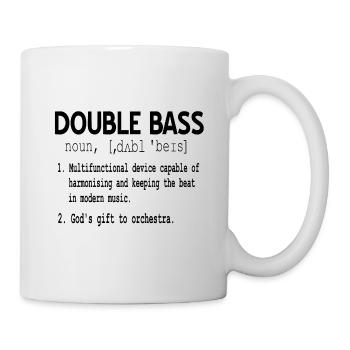 Kontrabass - Tasse - Weiß - Rechts