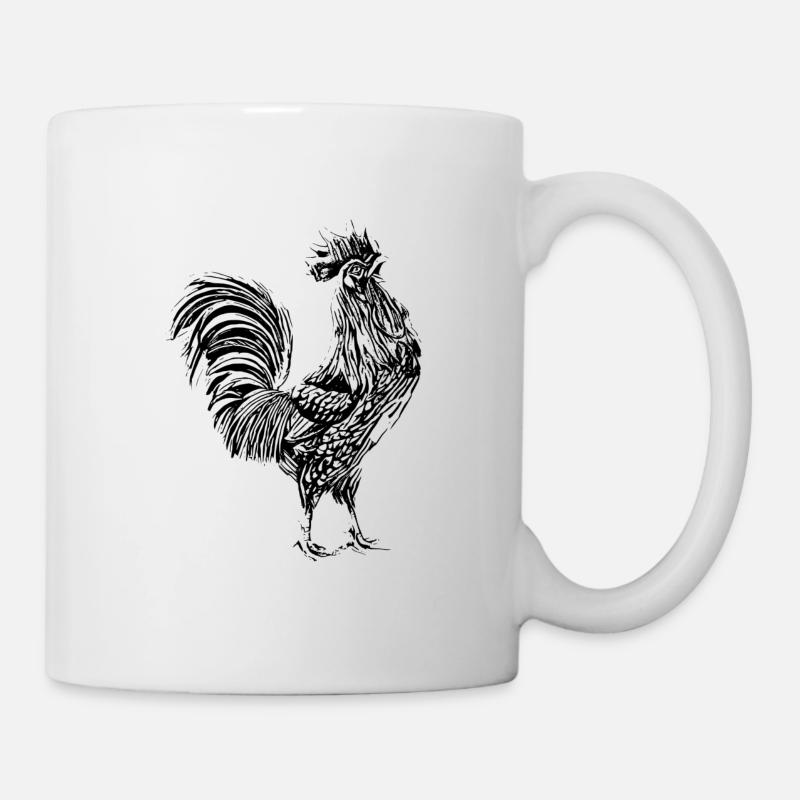 Hahn - Tasse - Weiß