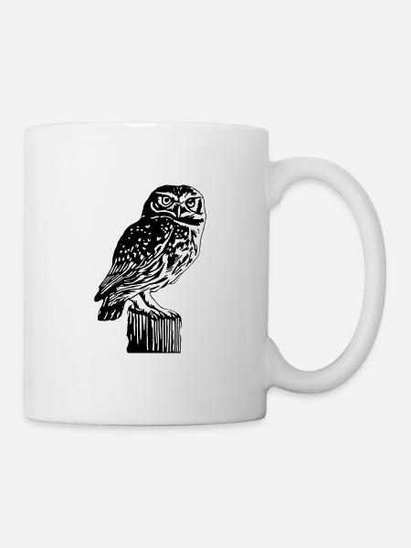 Eule - Tasse - Weiß