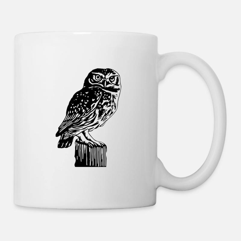 Eule - Tasse - Weiß