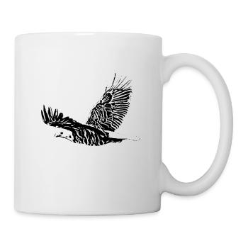 Adler - Tasse - Weiß - Rechts