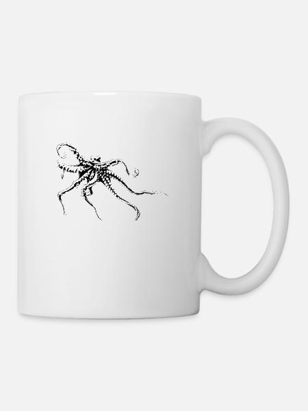 Oktopus - Tasse - Weiß