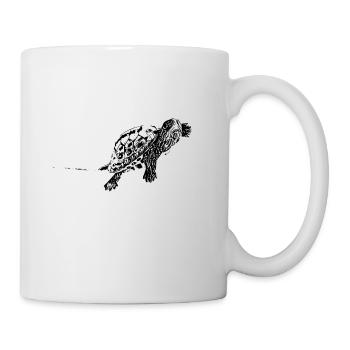 tortue - Mug blanc - blanc - Droite