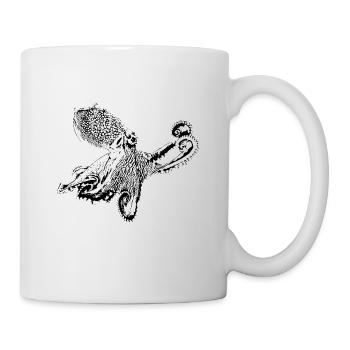 Krake - Tasse - Weiß - Rechts
