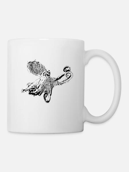 poulpe - Mug blanc - blanc