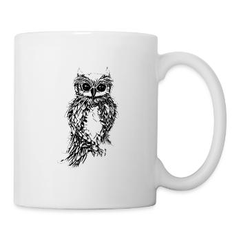 hibou - Mug blanc - blanc - Droite
