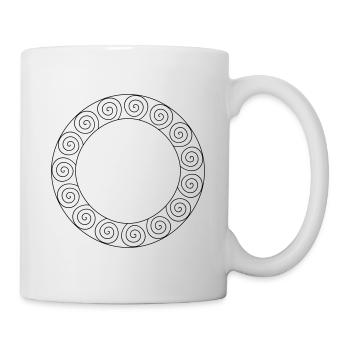 Frame Maya Celtic own design - Mug - white - Right